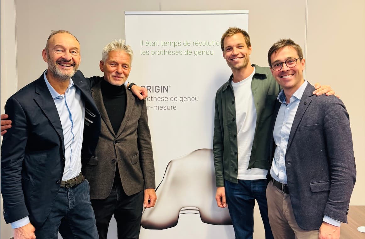 Les quatre chirurgiens de Santy Arthrose : Dr Bonnin, Dr Aït Si Selmi, Dr Sappey-Marinier et Dr Schmidt